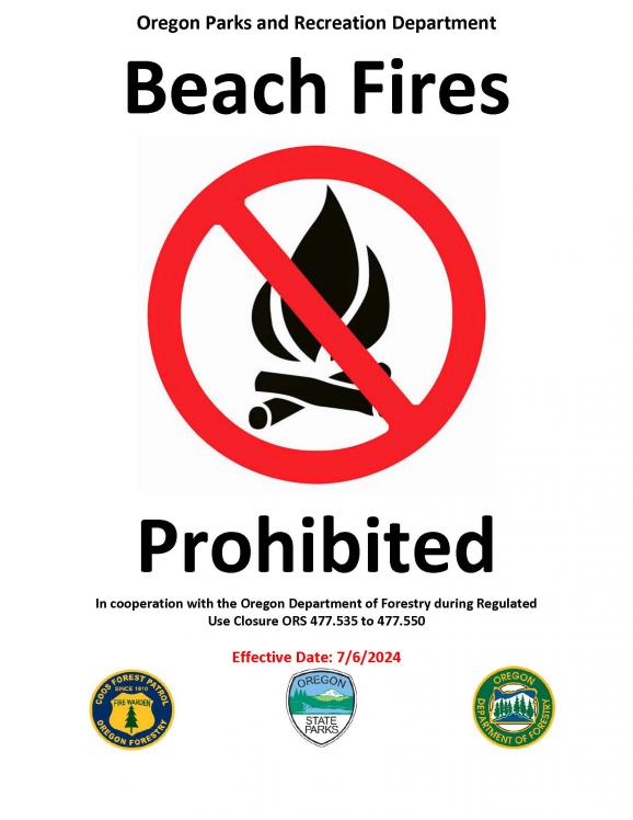 Beach Fires Prohibited 2024